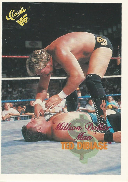 WWF Classic Trading Cards 1990 Million Dollar Man Ted Dibiase No.64 trading card PW Catalog
