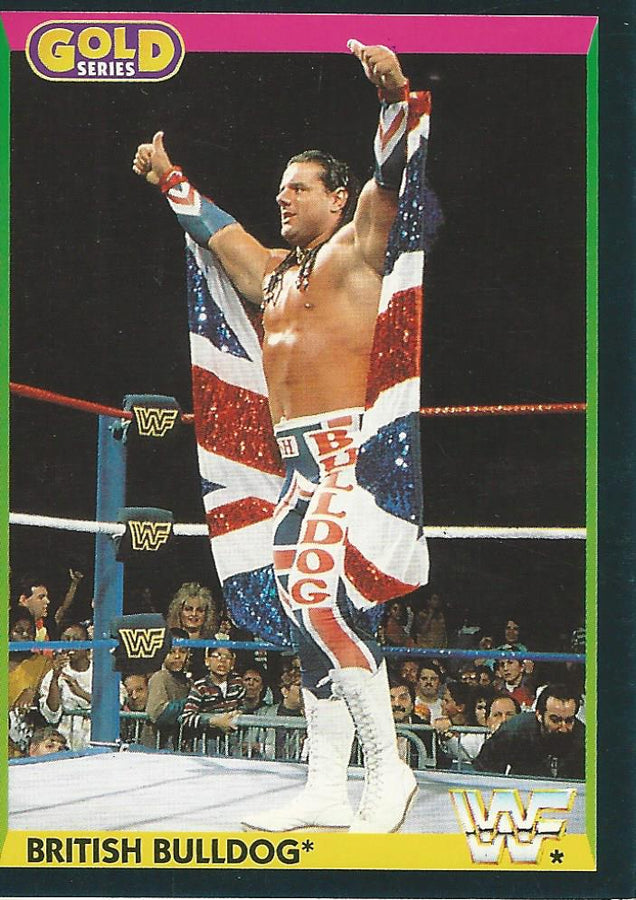 WWF Merlin Gold Series 1 1992 British Bulldog #64