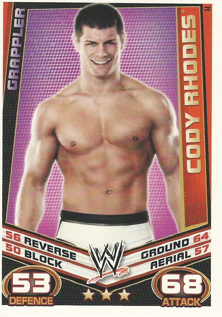 WWE Topps Slam Attax Rebellion 2012 Cody Rhodes #64