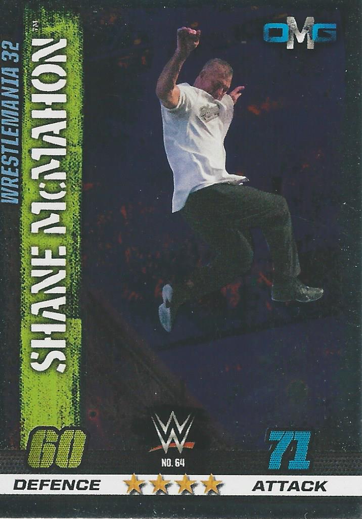 WWE Topps Slam Attax 10th Edition 2017 Shane McMahon #64