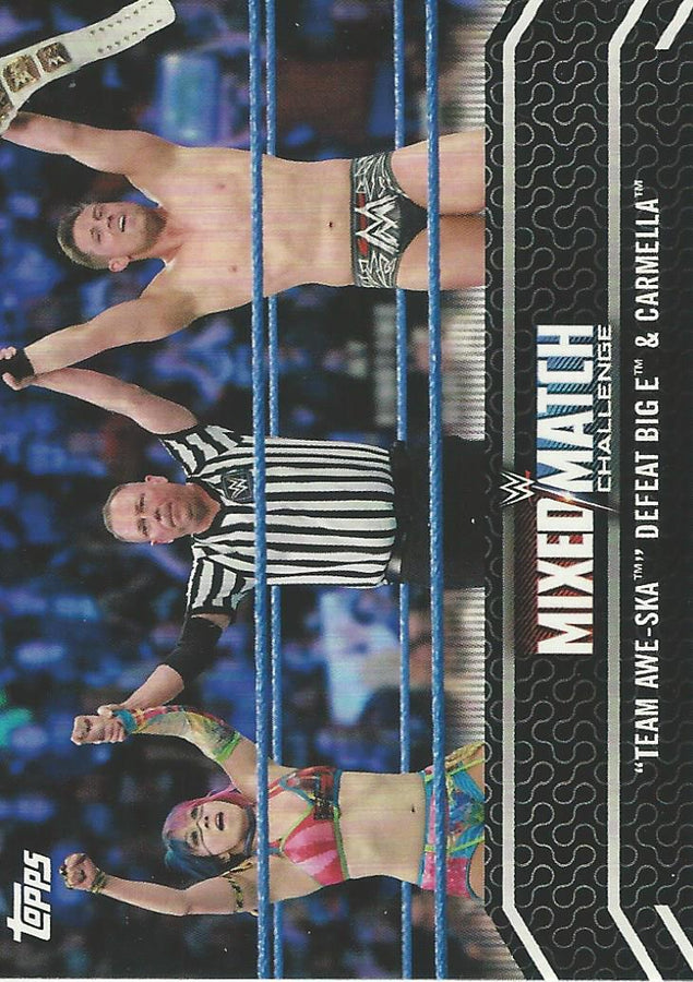 WWE Topps Women Division 2018 Asuka and The Miz MM-14 trading card PW Catalog
