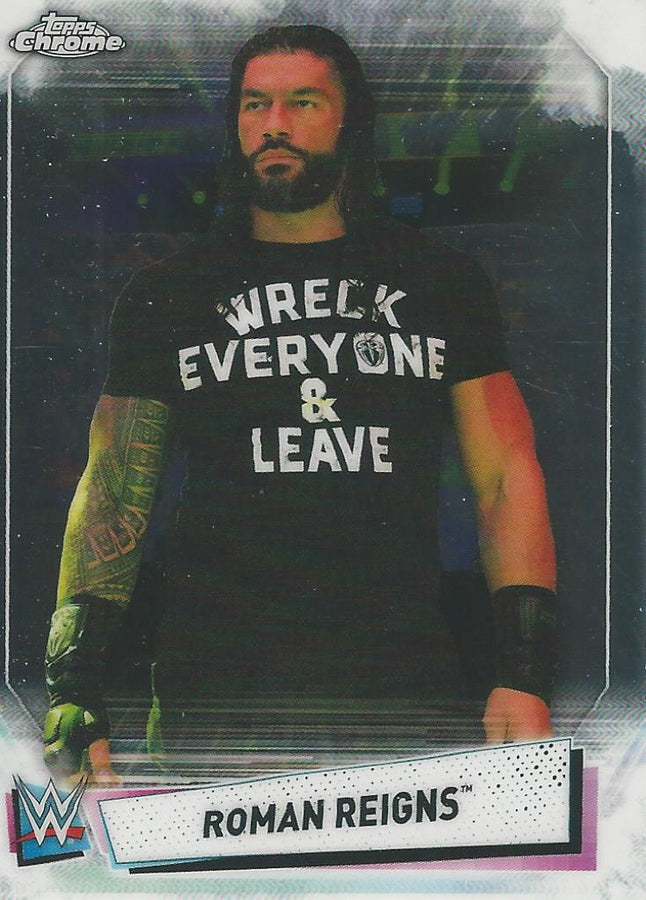 WWE Topps Chrome 2021 Roman Reigns #64