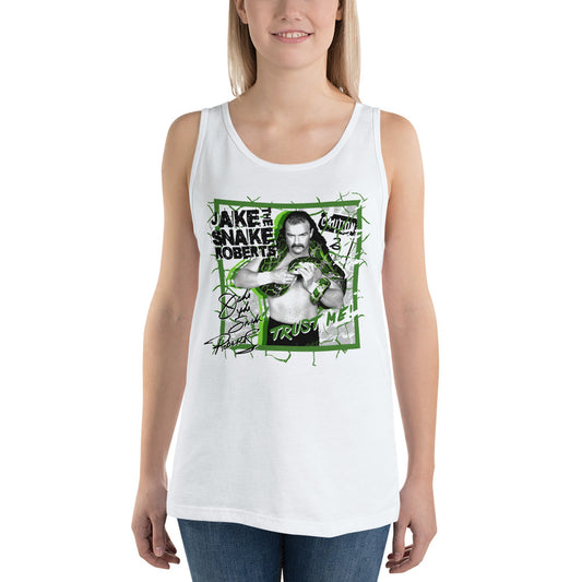Jake "The Snake" Roberts "Signature Logo" Unisex Tank Top Tank Top PW Catalog