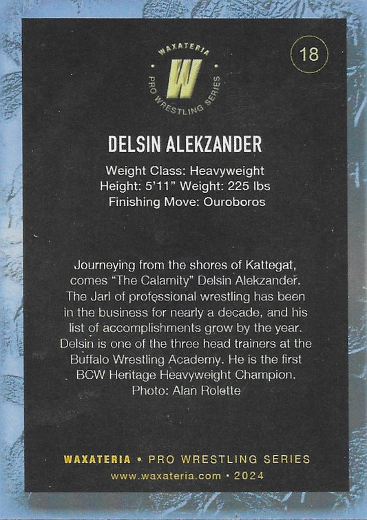 Delsin Alekzander trading card PW Catalog