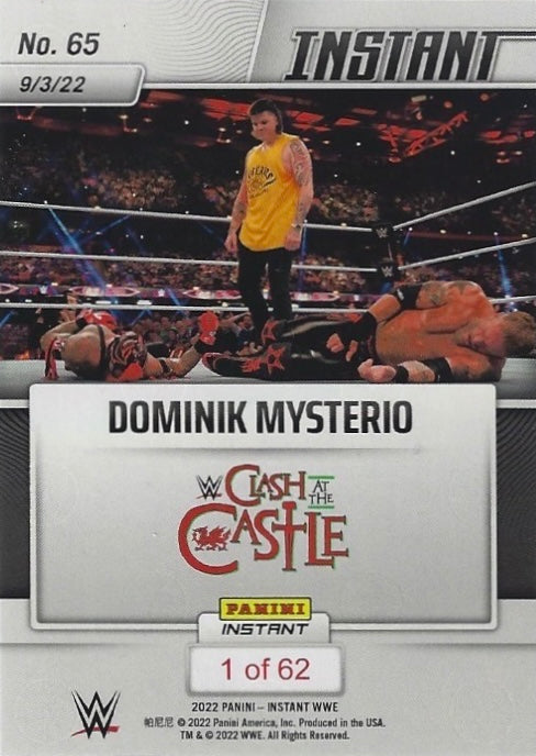 Dominik Mysterio – Dominik Betrays REY Mysterio and Edge trading card PW Catalog