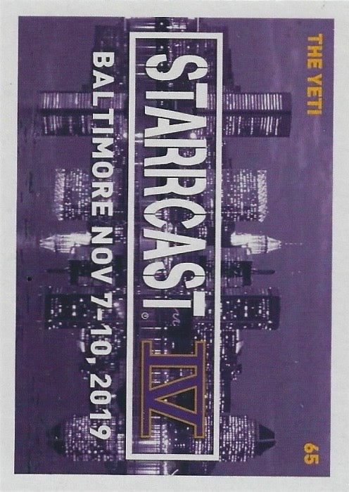 The Yeti trading card PW Catalog