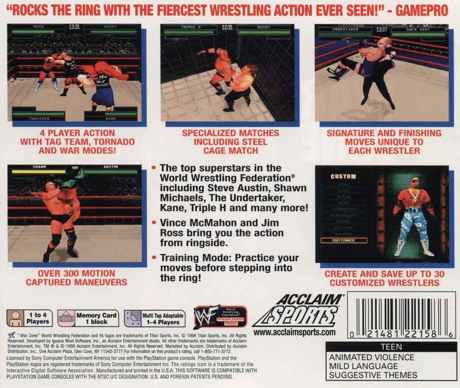 WWF War Zone [PlayStation] PWcatalog