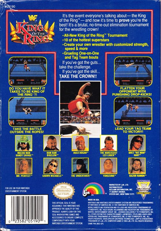 WWF King of the Ring [NES] PWcatalog
