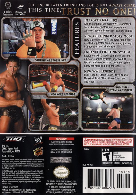 WWE Day of Reckoning 2 [Game Cube] PWcatalog