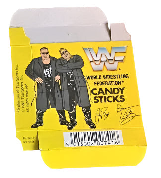 WWF Candy Sticks box from the United Kingdom Nasty Boys