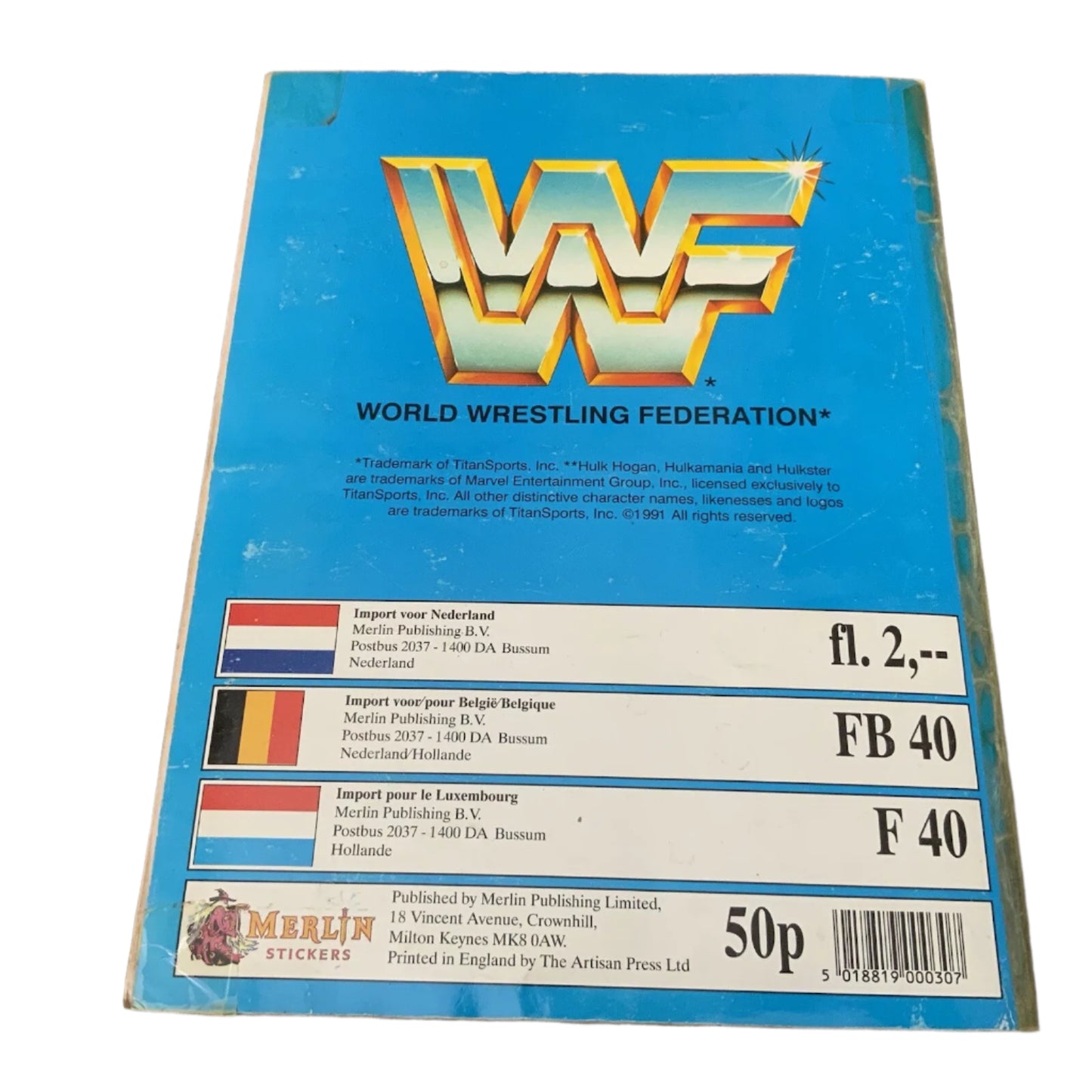 WWF Superstars Stickers Album Series 2 1991 Stickers Album PW Catalog