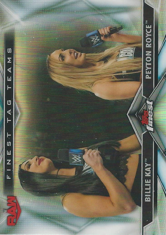 WWE Topps Finest 2020 Peyton Royce and Billie Kay TT-4 trading card PW Catalog