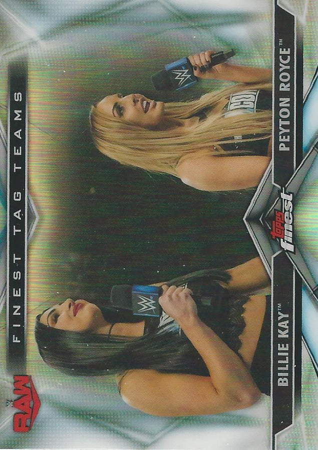 WWE Topps Finest 2020 Peyton Royce and Billie Kay TT-4 trading card PW Catalog