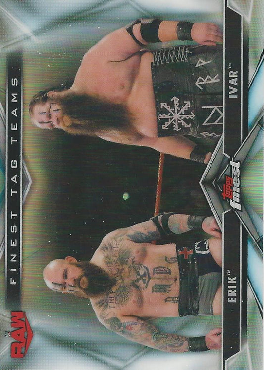 WWE Topps Finest 2020 Erik and Ivar TT-5 trading card PW Catalog