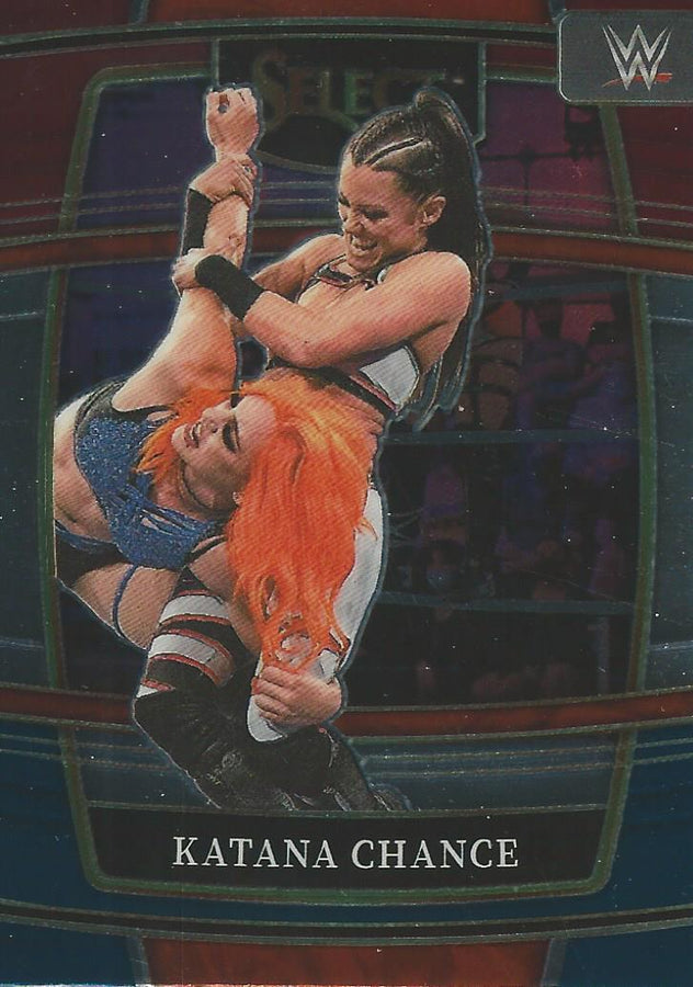 WWE Panini Select 2022 Red/Silver/Blue Katana Chance #91