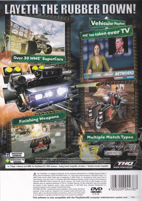 WWE Crush Hour [PlayStation 2] PWcatalog