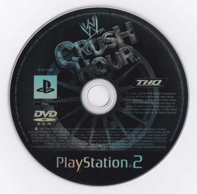 WWE Crush Hour [PlayStation 2] PWcatalog