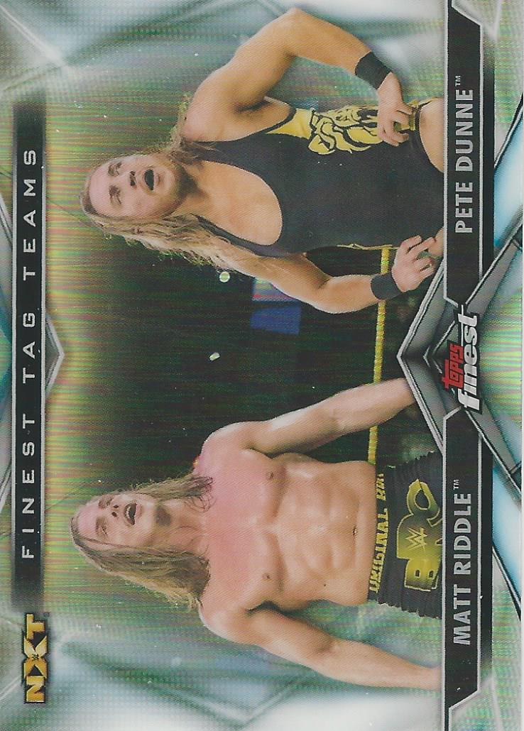 WWE Topps Finest 2020 Matt Riddle and Pete Dunne TT-13 trading card PW Catalog
