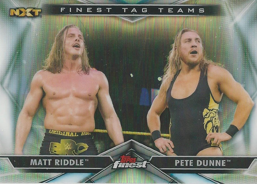 WWE Topps Finest 2020 Matt Riddle and Pete Dunne TT-13