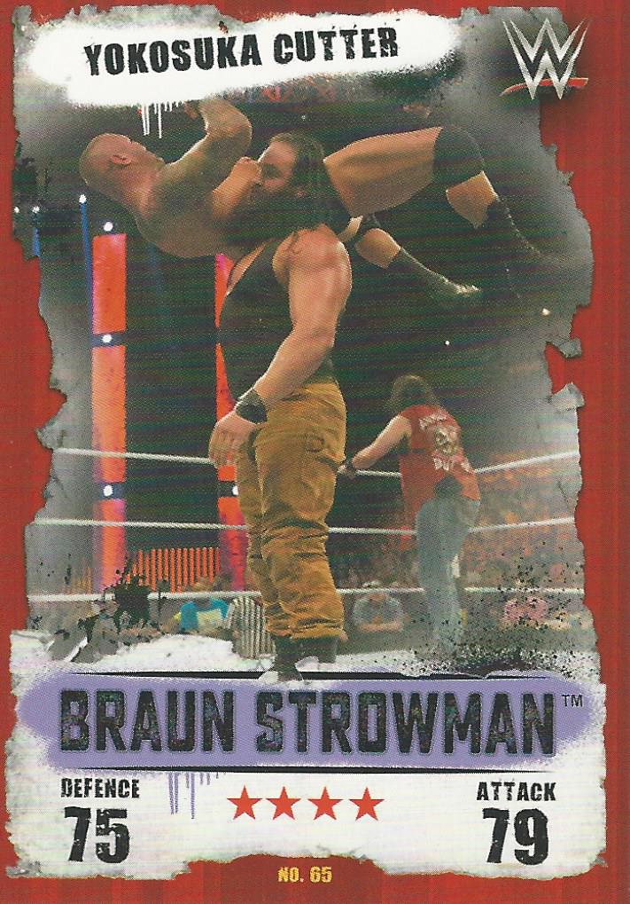 WWE Topps Slam Attax Takeover 2016 Braun Strowman #65