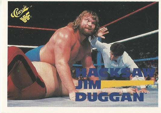 WWF Classic Trading Cards 1990 Hacksaw Jim Duggan #65