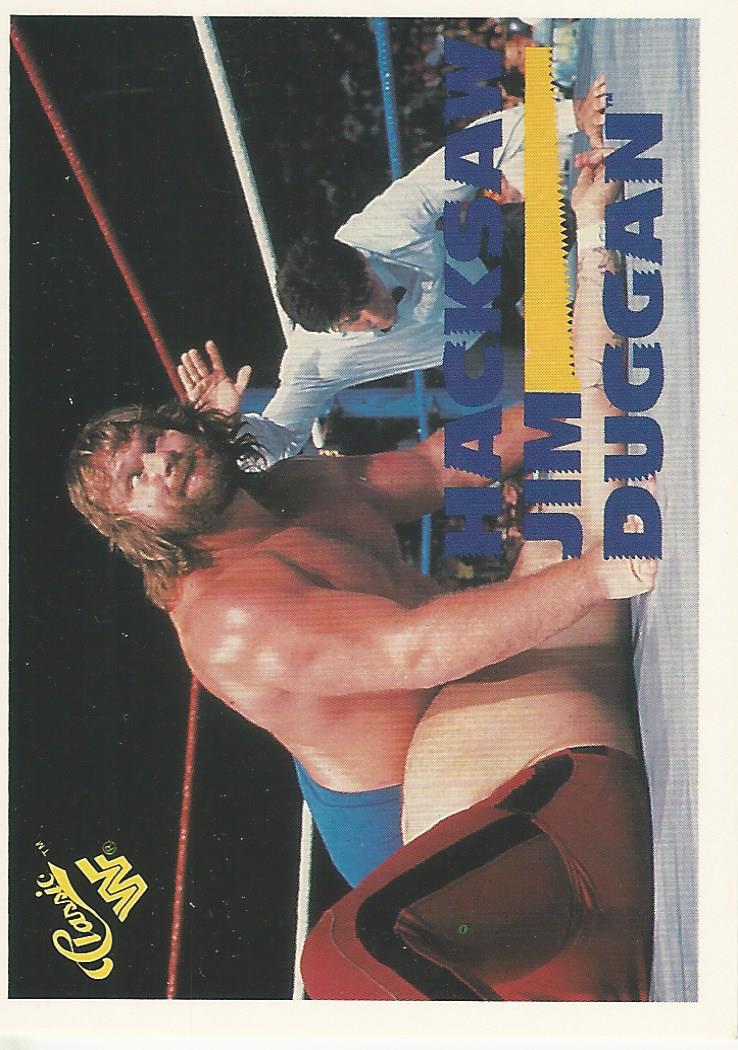 WWF Classic Trading Cards 1990 Hacksaw Jim Duggan No.65 trading card PW Catalog
