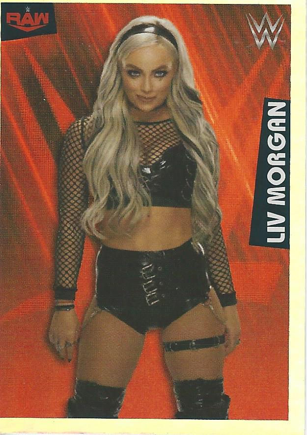 WWE Panini 2022 Sticker Collection Liv Morgan Foil #65