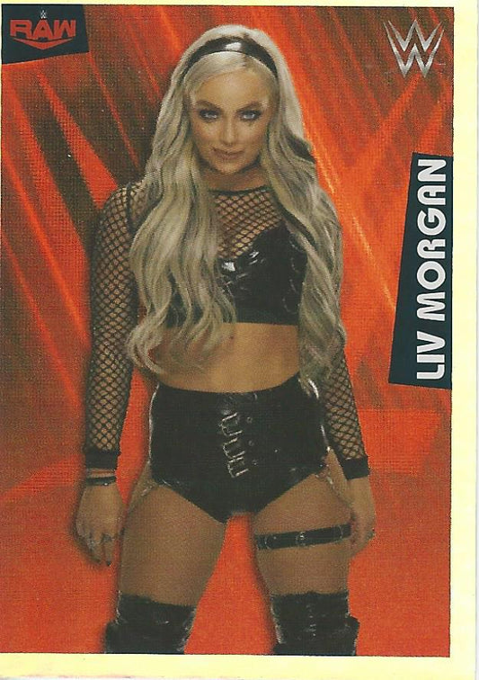 WWE Panini 2022 Sticker Collection Liv Morgan Foil #65