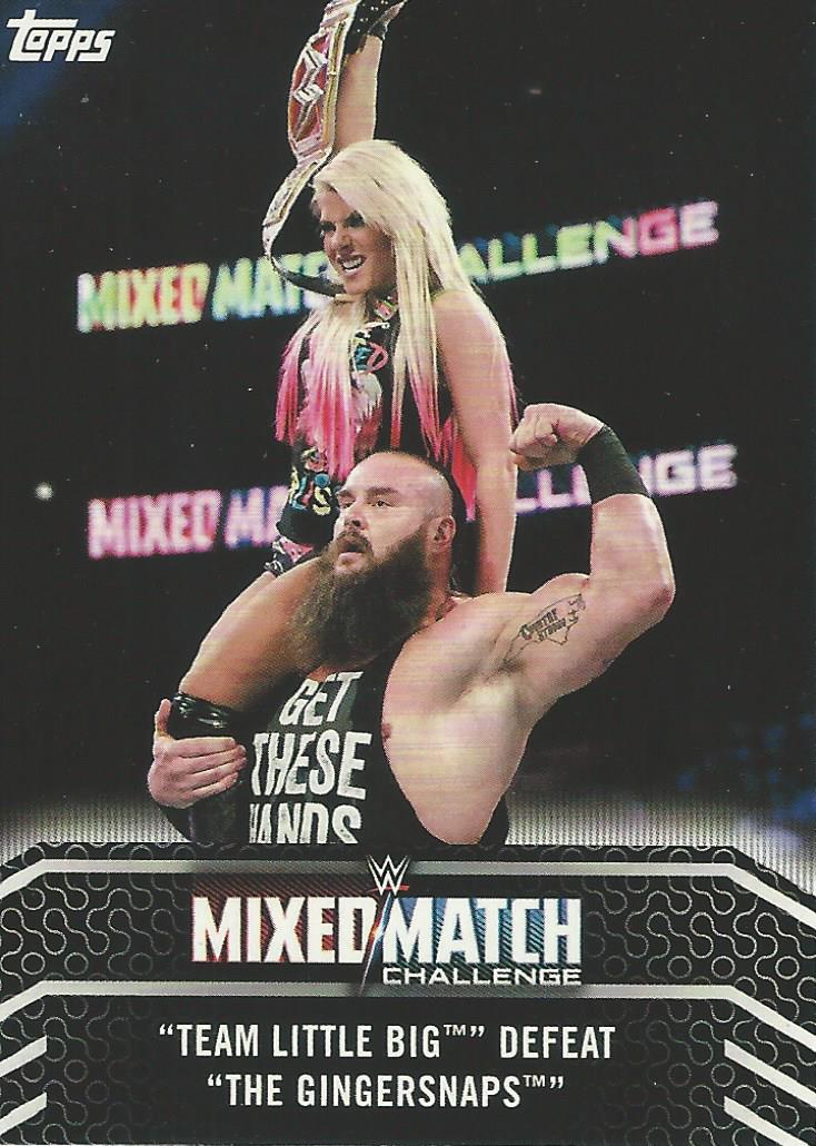 WWE Topps Women Division 2018 Alexa Bliss and Braun Strowman MM-15 trading card PW Catalog