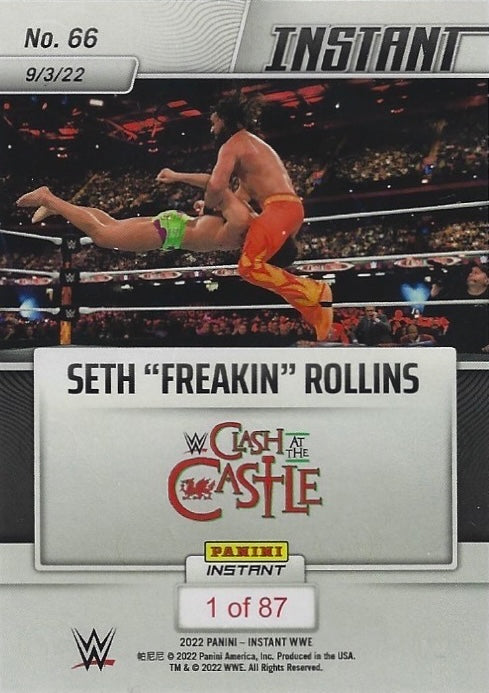 Seth “Freakin” Rollins – Rollins Uses Riddle’s Anger to HIS Advantage trading card PW Catalog