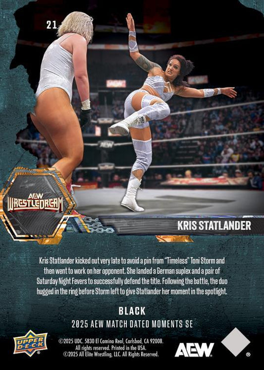 Kris Statlander – Kris Statlander Earns Respect From “Timeless” Toni Storm After Defending the AEW Women’s World Championship