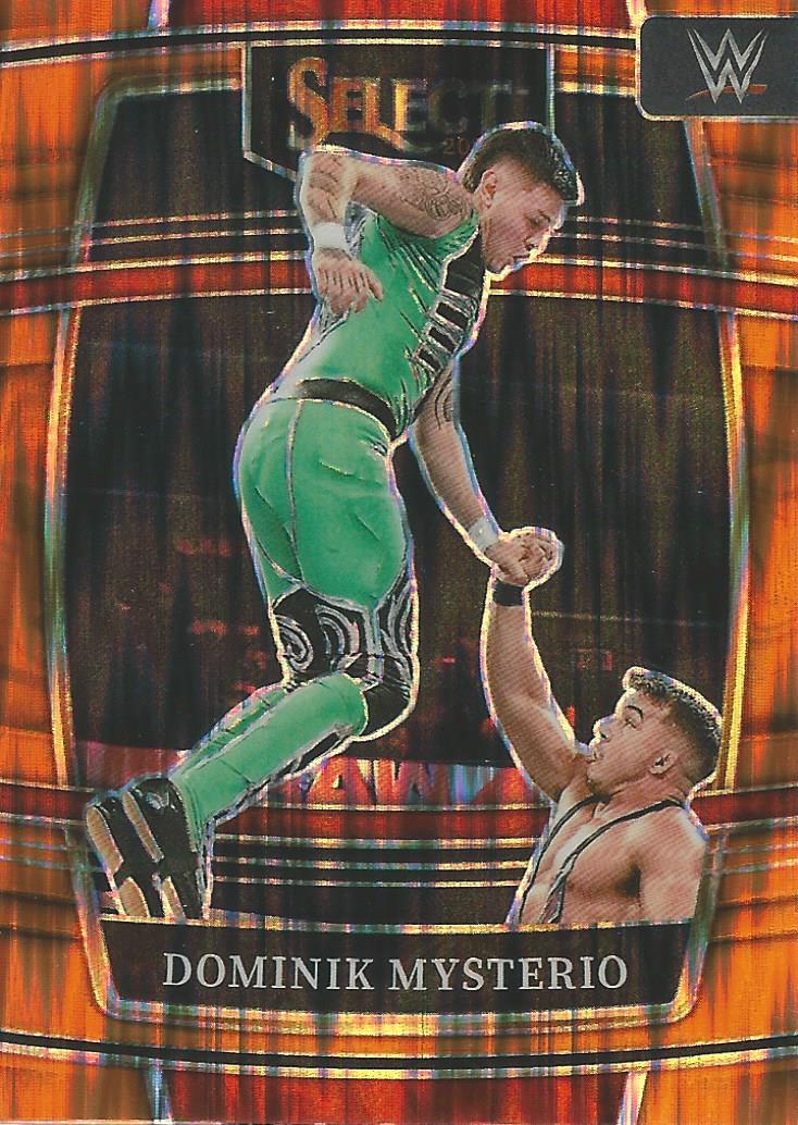 WWE Panini Select 2022 Dominik Mysterio #17 Orange Flash