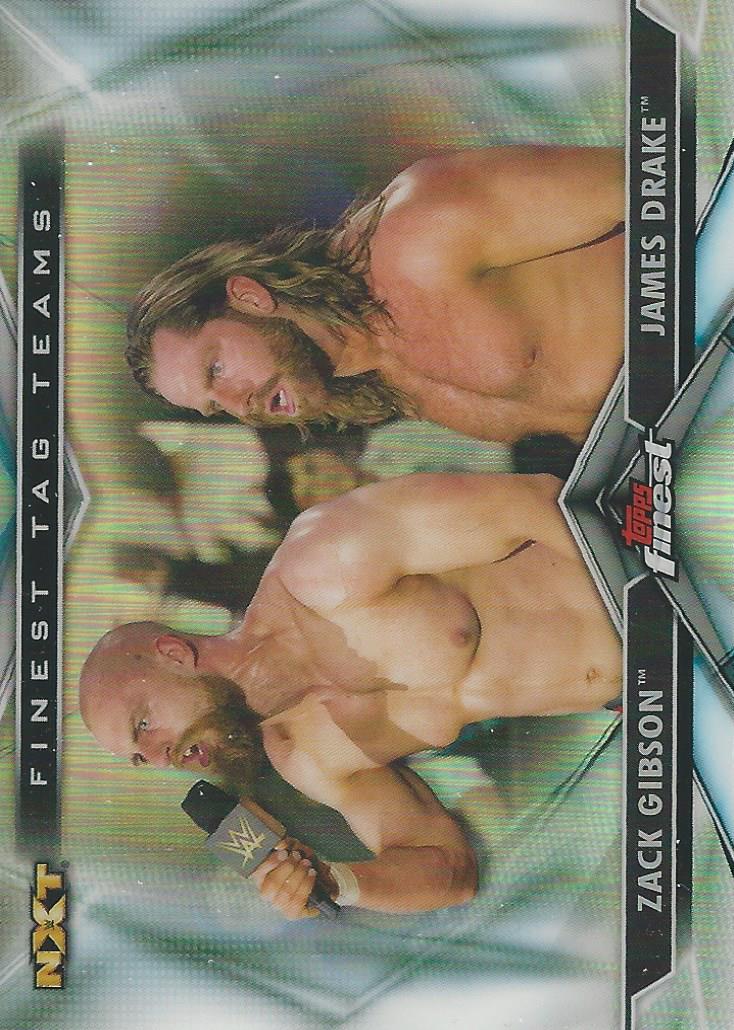 WWE Topps Finest 2020 James Drake and Zack Gibson TT-16 trading card PW Catalog