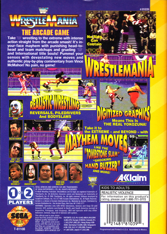 WWF WrestleMania The Arcade Game [Sega 32X] PWcatalog