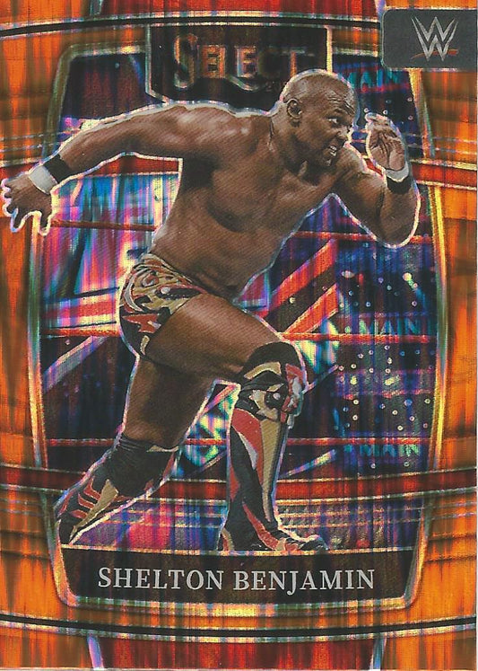 WWE Panini Select 2022 Shelton Benjamin #38 Orange Flash