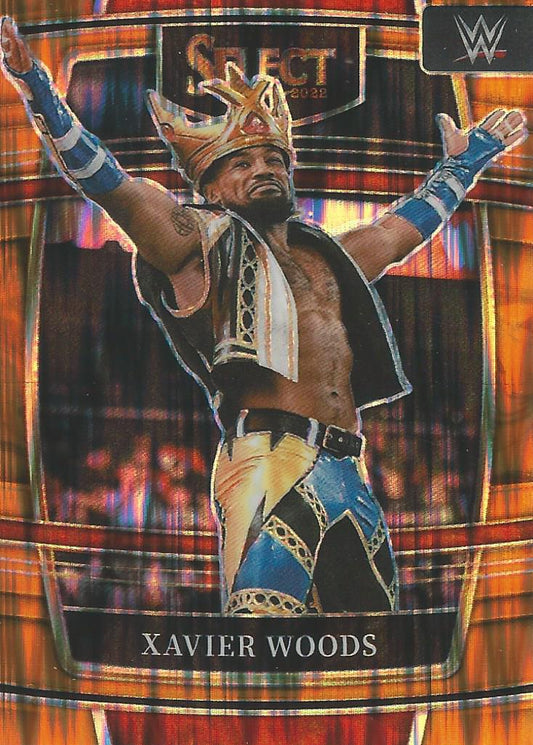 WWE Panini Select 2022 Xavier Woods #42 Orange Flash