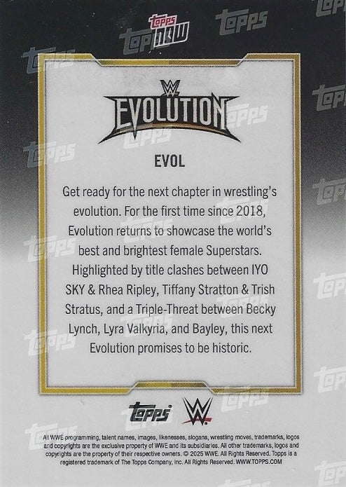 Evolution trading card PW Catalog