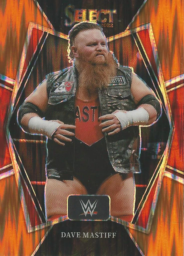 WWE Panini Select 2022 Dave Mastiff #151 Orange Flash