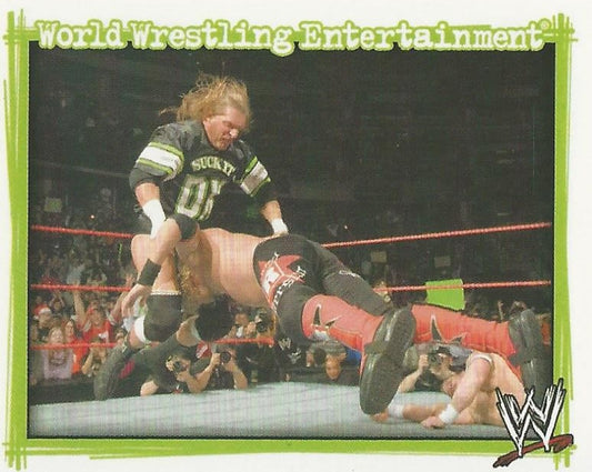 WWE Topps Superstars Uncovered 2007 Sticker Triple H #66