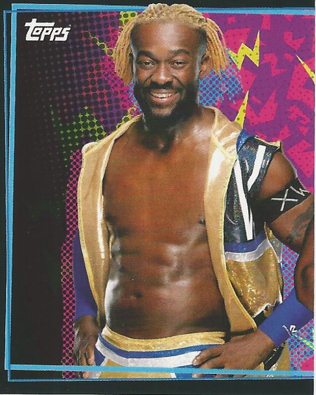 WWE Topps Road to Wrestlemania Stickers 2021 Kofi Kingston #66