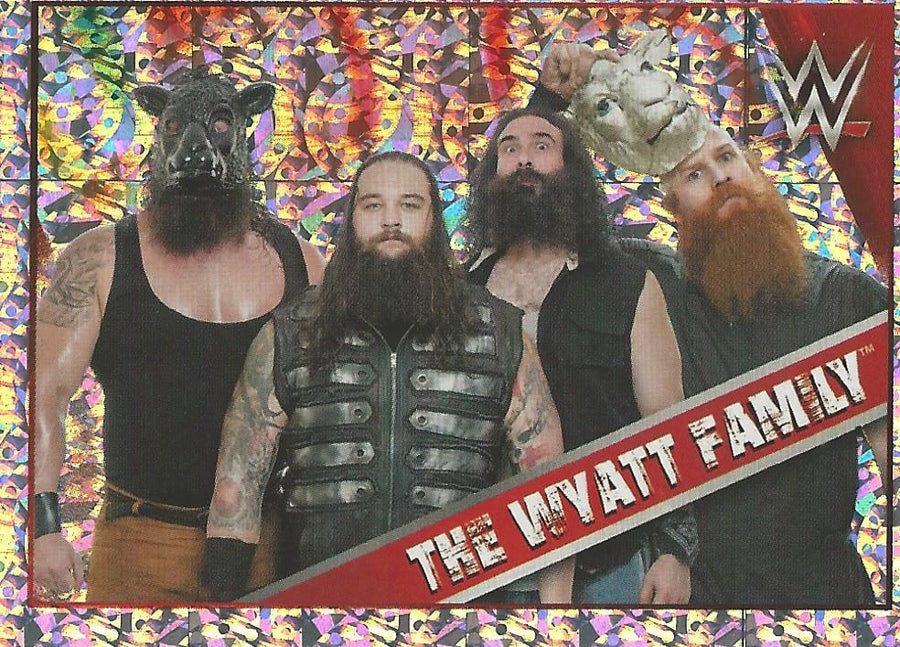 WWE Topps Then Now Forever 2016 Stickers Foil Wyatt Family #66