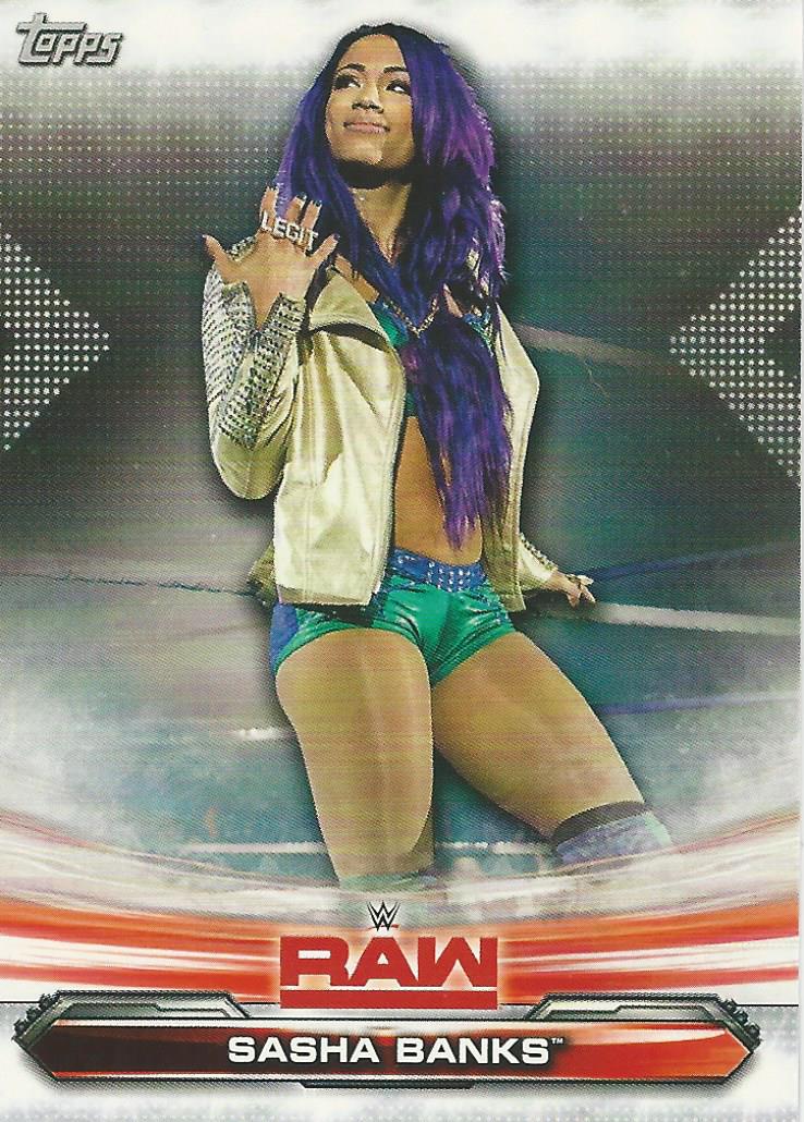 WWE Topps Raw 2019 Sasha Banks #66