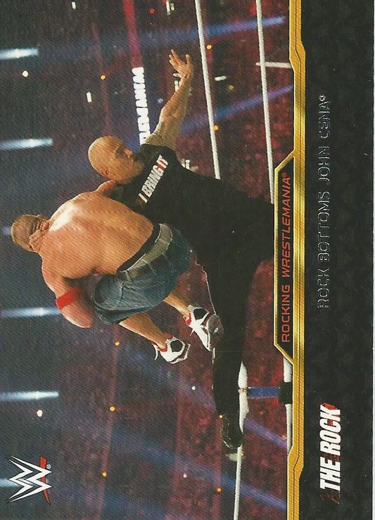 WWE Topps Road to Wrestlemania 2015 The Rock 6 of 8 trading card PW Catalog