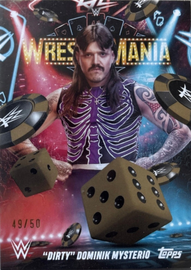 “Dirty” Dominik Mysterio trading card PW Catalog