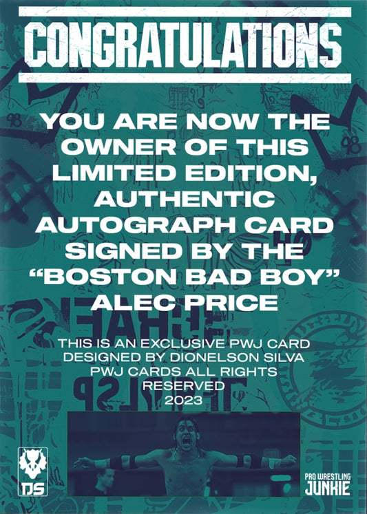 “Boston Bad Boy” Alec Price trading card PWcatalog