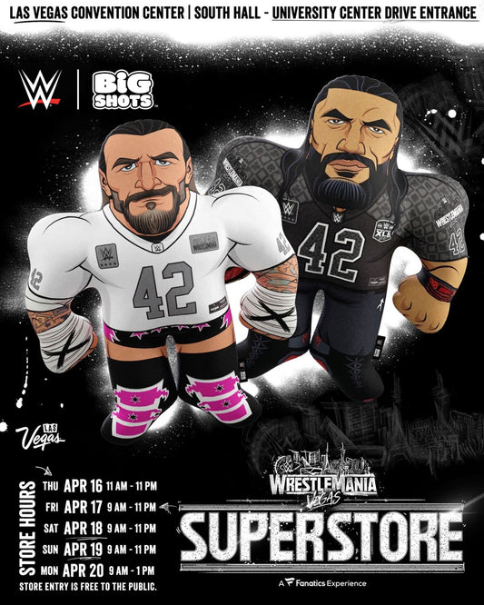 WWE Big Shots CM Punk WrestleMania 42 Fanatics Exclusive PWcatalog