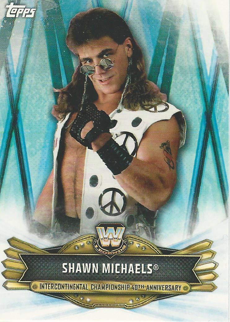 WWE Topps Raw 2019 Shawn Michaels IC-11 trading card PW Catalog