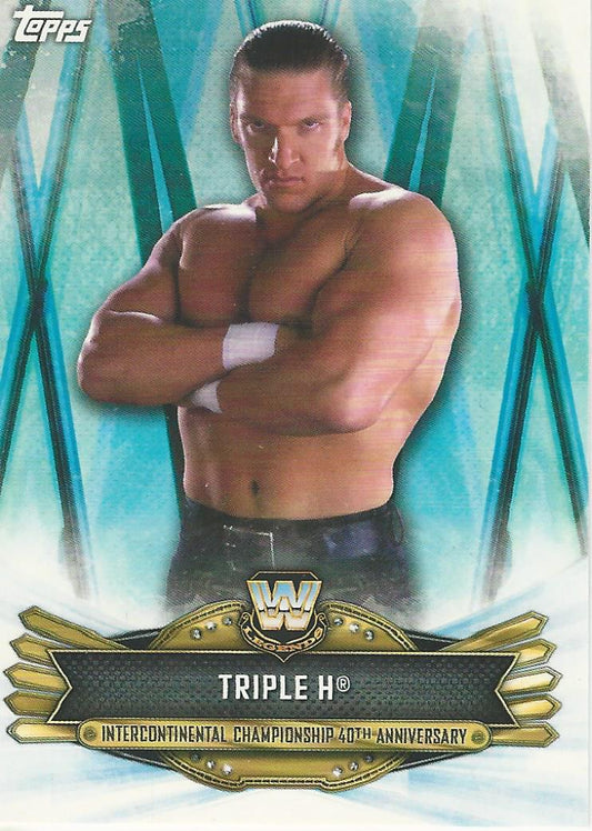 WWE Topps Raw 2019 Triple H IC-14 trading card PW Catalog