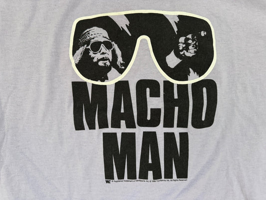 1988 WWF Macho Man Randy Savage White T-Shirt