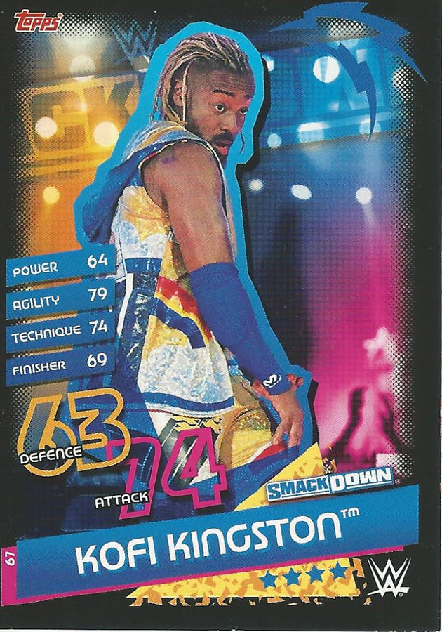 WWE Topps Slam Attax Reloaded 2020 Kofi Kingston #67
